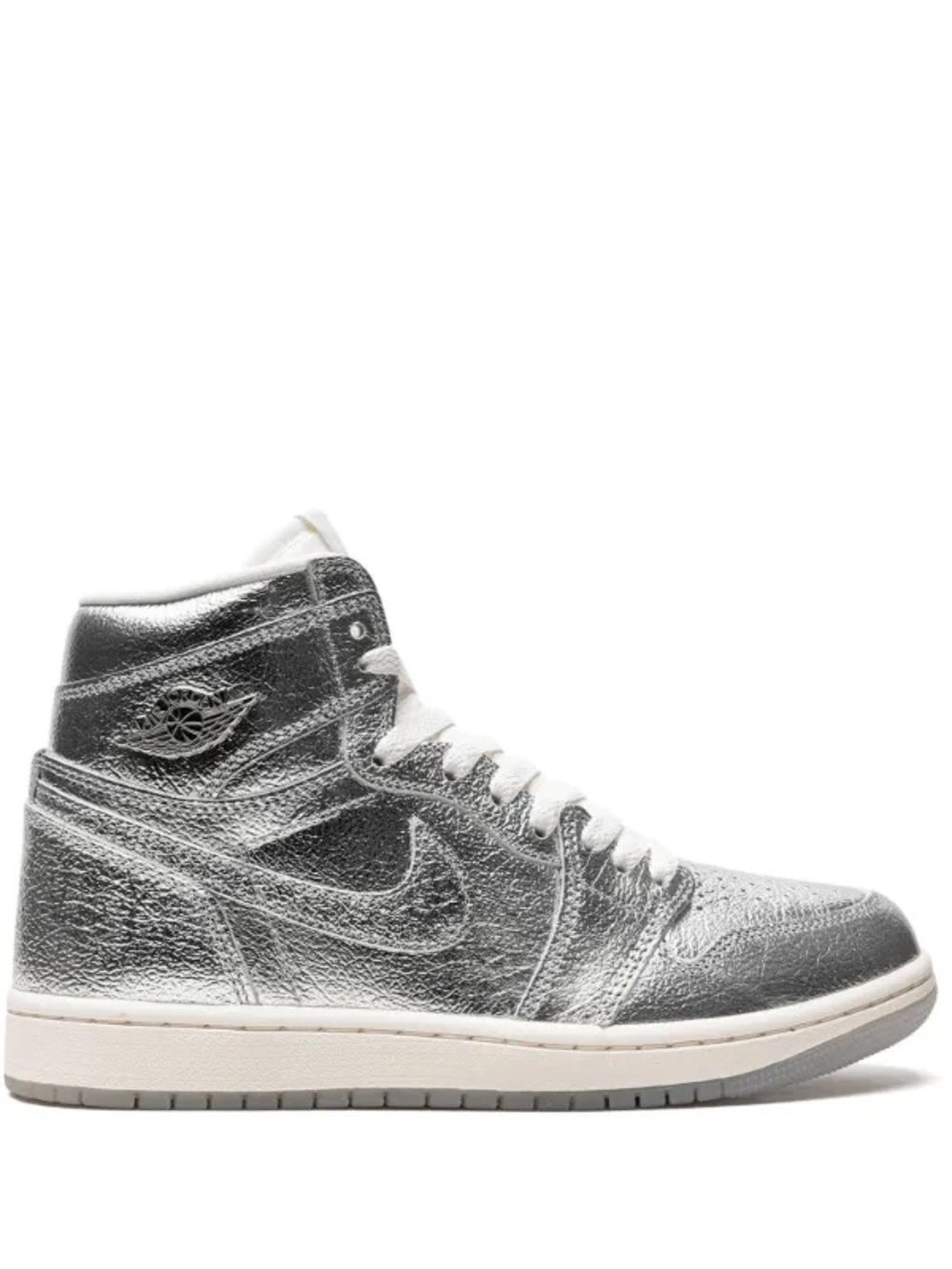 NEW IN BOX-Nike Women’s Metallic Silver High-Top Sneakers size 10